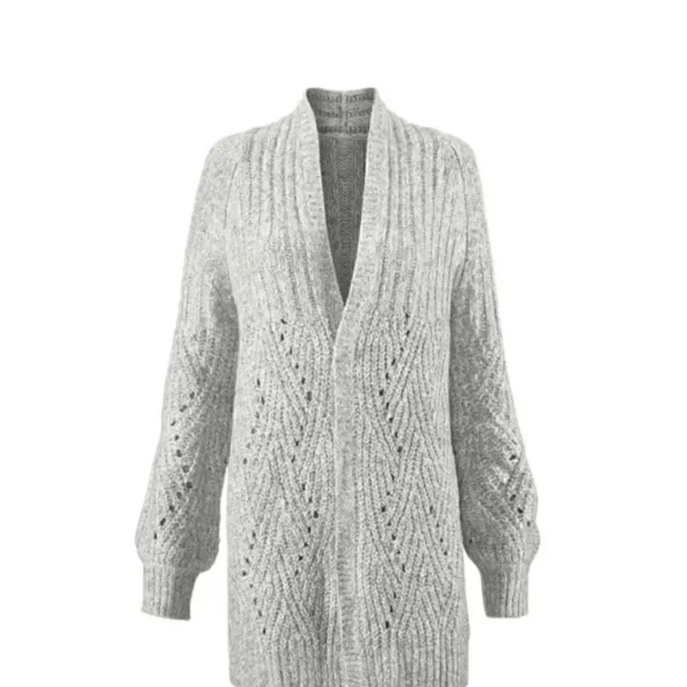 CAbi | Gray Cathedral Open Cardigan Style 3472 | L